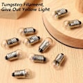 Miniatyrbild 2 av 3: 10 st Små Elektriska Ljuspärlor E10 Glödlampor 2.5V 0.3A Fysikexperiment för Studenter Små Glödlampor
