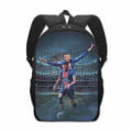 Miniatyrbild 1 av 2: fotboll Star Skolväska Grundskoleelev Ryggsäck Kylian Mbappé 40cm A 40cm