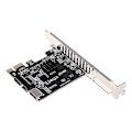 Miniatyrbild 1 av 4: Dator Pcie Till Usb3 Typ-e Front Typ-c 19p 20p Expansionskort Självförsörjande