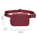 Miniatyrbild 2 av 5: KXJ-Bältesväska för Kvinnor Trendiga Magväskor Crossbody Väska Midjeväska för Vandring Promenader Cykling Resor Burgundy