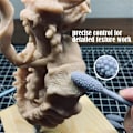 Miniatyrbild 5 av 5: Texturrulle för lera för konstprojekt, Enkelt huvud/Dubbelt huvud
