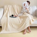 Miniatyrbillede 4 af 5: Vintertæppe Ultra-Blødt Dobbeltsidet Plys Komfort Ren Farve Maksimal Komfort Mikrofiber Super Varm Sofa Seng Kontor Lur Vintertæppe Grey M