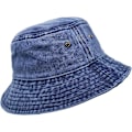 Miniatyrbild 5 av 5: Ultrakey Bucket Hat Bredbrättad Tvättad Denim Bomull Utomhus Solhatt Platt Topp Keps För Fiske Vandring Strandsporter