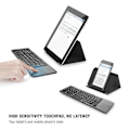 Miniatyrbild 3 av 5: Mini tri-fold trådlöst bluetooth-tangentbord för IOS Android Svart