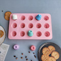 Miniatyrbillede 3 af 3: Form Non-Stick 15 huller DIY Silikone Muffin Cupcake Fondant Bageplade Køkkenudstyr Tianyuhe
