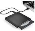 Ekstern DVD/CD-brænder - 24x Sort Black Svart
