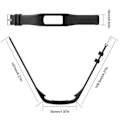 Miniatyrbilde 5 av 5: Armbånd for Garmin Vivofit 1/2 Silikon Smartklokkebånd anti-ripe Rem - FARGE: Svart