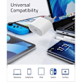 Pikkukuva 4 / 4: 25W valkoinen Type-C -latauspaketti + Type-C -kaapeli Samsung Galaxy A25 A15 A05 A05s A35 A55 -puhelimille (Valkoinen)