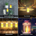 Miniatyrbilde 4 av 5: LED flammelampe, USB-ladbare flamme nattlampe, vanntett