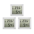 Digital Termometer Hygrometer, Rumstermometer, 3 st Inomhus Termo-Hygrometer Temperatur Luftfuktighetsmätare för Rum, Kontor, Växthus