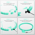 Miniatyrbillede 5 af 5: Vægtet Hula Hoop med 26 led (15 cm) til voksnes vægttab Infinity Hoop Plus Size Smart Fitnessudstyr til kvinder Blå