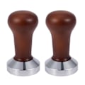 Miniatyrbillede 1 af 5: TS-2x Kaffe Tamper Træhåndtag Barista Espressomaskine Kværn 51mm Til Kaffe Og Espresso Pulver
