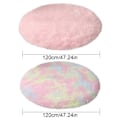 Miniatyrbilde 5 av 5: Rosa Rundt Teppe for Jenterom, Fluffy Sirkelteppe - Perfekt