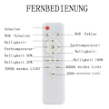 Miniatyrbilde 3 av 5: RGB LED taklampe, 24 W taklampe dimmbar med fjernkontroll, 3000 K