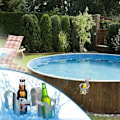 Miniatyrbild 4 av 4: TS-Set med 2 st mugghållare i plast för pool - Multifunktionellt pooltillbehör - Passar de flesta pooler (grå)