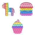 Miniatyrbild 1 av 5: Fidget leksaker pop it leksak sensorisk 3-pack