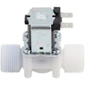 Miniatyrbillede 1 af 4: TS-Magnetventil 12 V DC Plast 3/4 '' DN20 Normalt Lukket N/C Flowkontakt Vandindløb Hurtig Tilslutning
