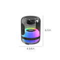 Miniatyrbild 3 av 5: Fullskärms LED-färgade lampor Trådlöst Bluetooth-ljud Utomhus Bärbar Bil Subwoofer Bluetooth-högtalare