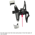 Miniatyrbillede 3 af 5: Mobiltelefonholder til Audi A3 8V S3 2014-2019 - Sort