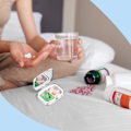 Miniatyrbild 3 av 5: 2 st rostfria pillerburkar med 2 fack