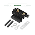 Miniatyrbillede 2 af 5: TS-Ans Sikringsholder Kit Til Dobbelt Batterisystem, Sikringsholder, Rørterminaler, Forskåret Krympeflex