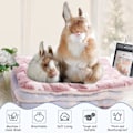 Miniatyrbillede 4 af 4: 4 dele hamster marsvin varme sengemåtter Blød plys hamster pad måtter Små dyr Vintersøvn marsvin egern pindsvin mus