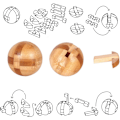 Pikkukuva 3 / 5: 3D IQ-puzzlesi puusta, aivopeli, aivojumppa, WELLNGS