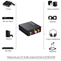 Miniatyrbild 4 av 5: TS-Dac 192khz Digital Till Analog Ljudomvandlare, Toslink Optisk Till 3.5mm Adapter För Ps 4 Hd Dvd Hem