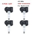 Pikkukuva 3 / 5: 1 Sarja 4 TPMS 433MHz Rengaspaineantureita Model S Model X Model 3 -malleihin 1034602-00-a 103460200a