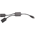 Pikkukuva 4 / 5: Typ C OTG USB Uros - Kaksois 2.0 Naaras OTG Lataus 2 Portin HUB-kaapeli Y-jakaja - Täydellinen