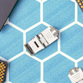 Miniatyrbillede 2 af 5: TS-12 stk. Rj45 Cat7 Cat6a Skærmet Zinklegering Modul Netværksstik Adapter 10gb Netværk