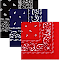 Miniatyrbilde 1 av 5: 3-pakning multifunksjonelle bandanaer Paisley-mønster Cowboy pannebånd skjerf unisex hodeplagg