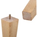 Miniatyrbillede 3 af 5: 4 stk Træmøbelben 10cm Seng/Skåpsben med Montering P