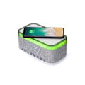 Miniatyrbild 1 av 3: TS-Digital Alarm Clock with Speaker, Wireless Charging and RGB Night Light - Grey