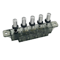 Miniatyrbillede 1 af 5: Knappeomskifter til emhætte Mq165 Ac 250v 4a 5 knapper