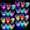 Sæt med 24 LED-oplyste shotglas til lysende festligheder