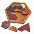 Miniatyrbillede 1 af 5: TS-Træpuslespil Hexagon