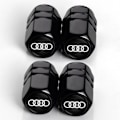 Pikkukuva 2 / 4: TS-4 Kpl Auton Venttiilinhatut Venttiilisuojukset, Metalliset Auton Venttiilinhatut Logolla Yhteensopiva Audi A1 A3 RS3 A4 A5 A6 A7 RS7 A8 Q3 Q Kanssa