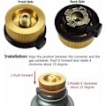 Miniatyrbilde 3 av 4: TS-3 stk. Kobling Gass Utendørs Komfyr, Gassflaske Adapter Camping Gass Adapter Konverteringshode Adapter Dyse Kobling Recha