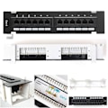 Miniatyrbilde 4 av 5: TS-Network Verktøysett 12 Port Cat6 Patch Panel Rj45 Med Veggfeste