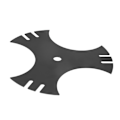 Miniatyrbillede 4 af 5: 3-sidet kantklipperblad 5/8 tommer, 3-sidet stjerneformet kantklipperblad til Troy Bilt, MTD Gold, Yard Man, Huskee 78107480637BY