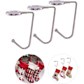 Miniatyrbild 1 av 5: 3-pack Julstrumpor Stativ Metallkrok Hängare Klämmor för Julbord Eldstad Hängande Dekoration