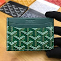 Miniatyrbild 2 av 2: Gao Yade Visitkortshållare Unisex Horisontell Houndstooth Multifunktionell Liten Korthållare Skyddande Klämma Myntbörs Mini