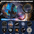 Miniatyrbilde 3 av 5: Stjerneprojektor Planetariumprojektor Galakse Taklampe for Voksne med 12 Disker 360° Rotasjon Nattlys for Barn Voksne