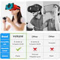 Miniatyrbild 5 av 5: VR-headset - Designad för Nintendo Switch LCD/OLED, VR-glasögon med Ad