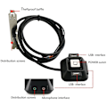Miniatyrbillede 2 af 5: TS-Desktop Computer Case Switch, reset HDD-knap med dobbelt USB-porte, tænd/sluk-knap, lydporte F
