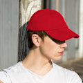 Miniatyrbillede 2 af 2: Result Unisex Lavprofileret Tung Børstet Bomulds Baseballkasket (Pa Rød Red One Size