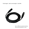 Miniatyrbillede 2 af 5: TS-Dj XLR-kabel, 3-benet hun XLR til 5-benet han XLR DMX til moving head