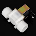 Miniatyrbillede 4 af 4: TS-Magnetventil 12 V DC Plast 3/4 '' DN20 Normalt Lukket N/C Flowkontakt Vandindløb Hurtig Tilslutning