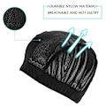 Miniatyrbilde 4 av 5: TS-6 stk Parykkhette for parykklaging Elastisk Dome Mesh Parykkhette Dame Front Lace Parykk Svart